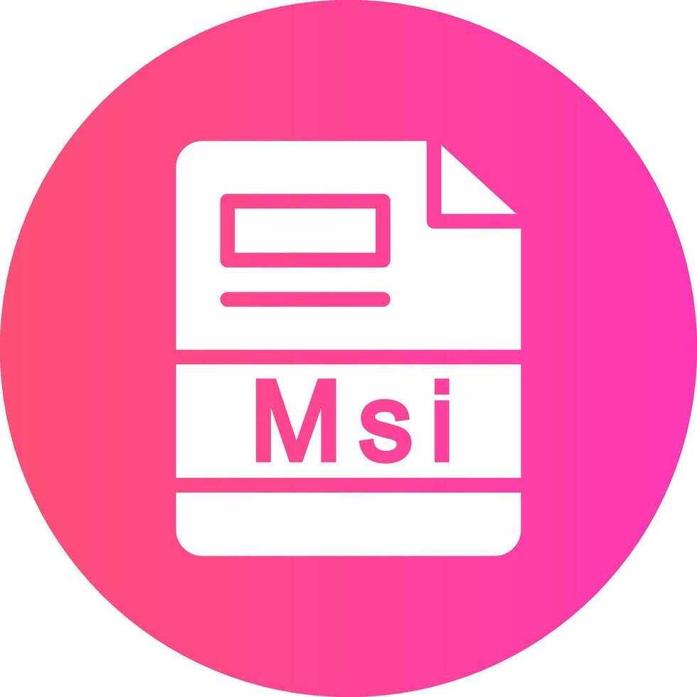 Msi Creative Icon Design vector