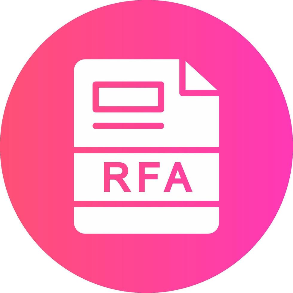 RFA Creative Icon Design vector