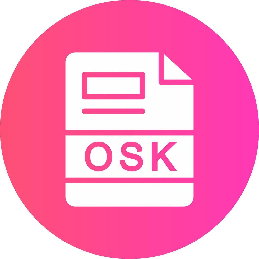 osk creativo icono diseño vector