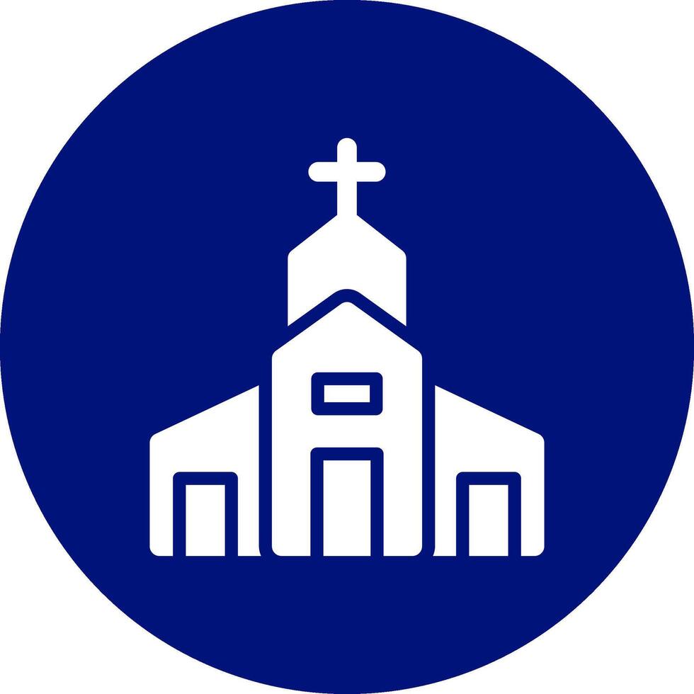 diseño de icono creativo de iglesia vector