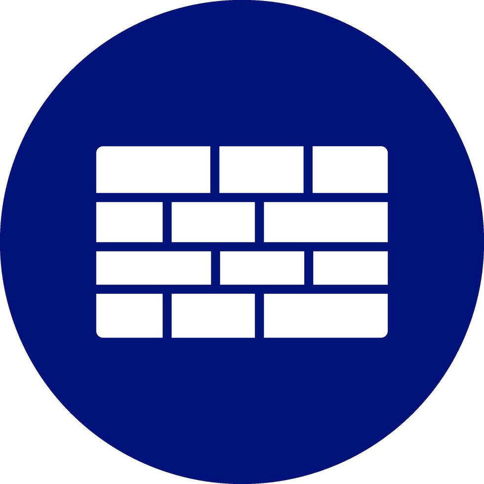 Brick Wall Creative Icon Design vector