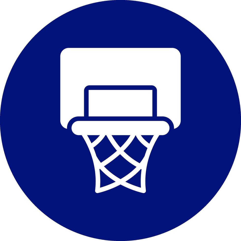 Basketball Hoop Creative Icon Design vector