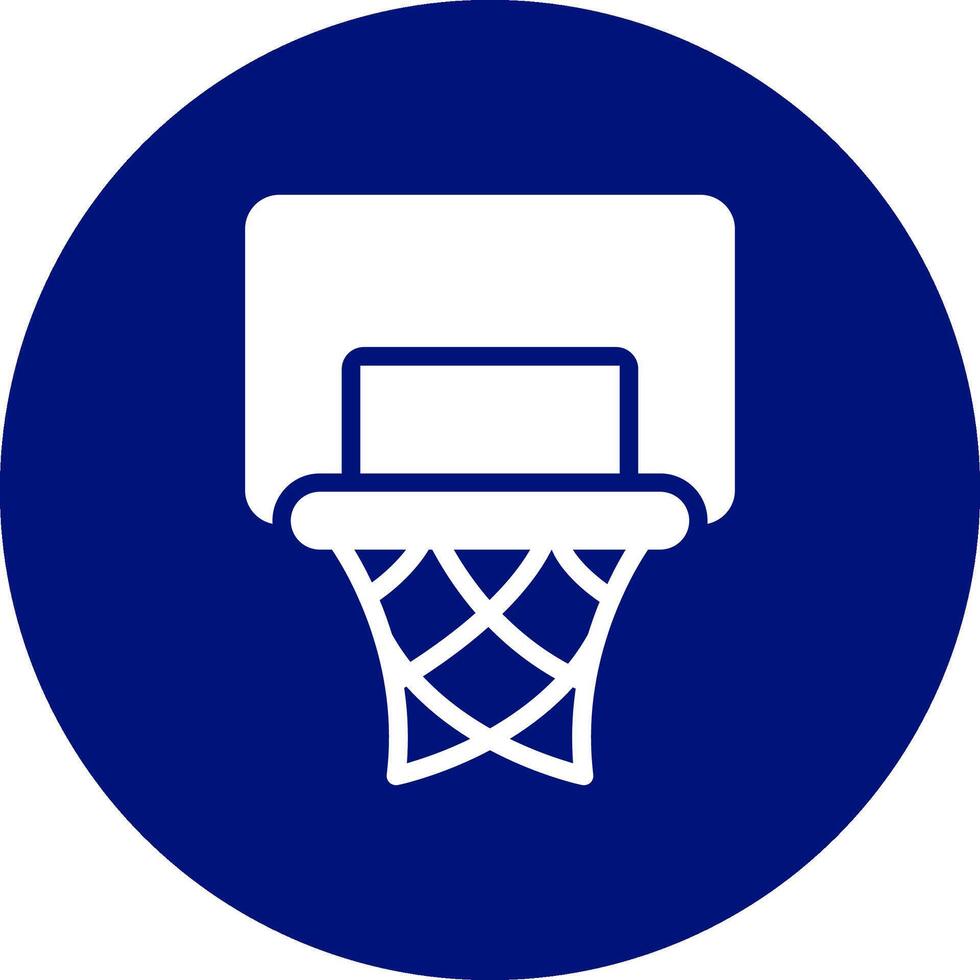 Basketball Hoop Creative Icon Design vector