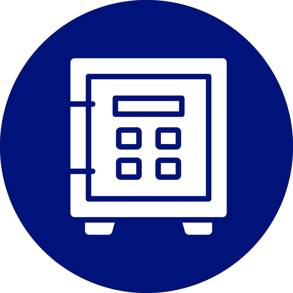Safe Lock Creative Icon Design vector
