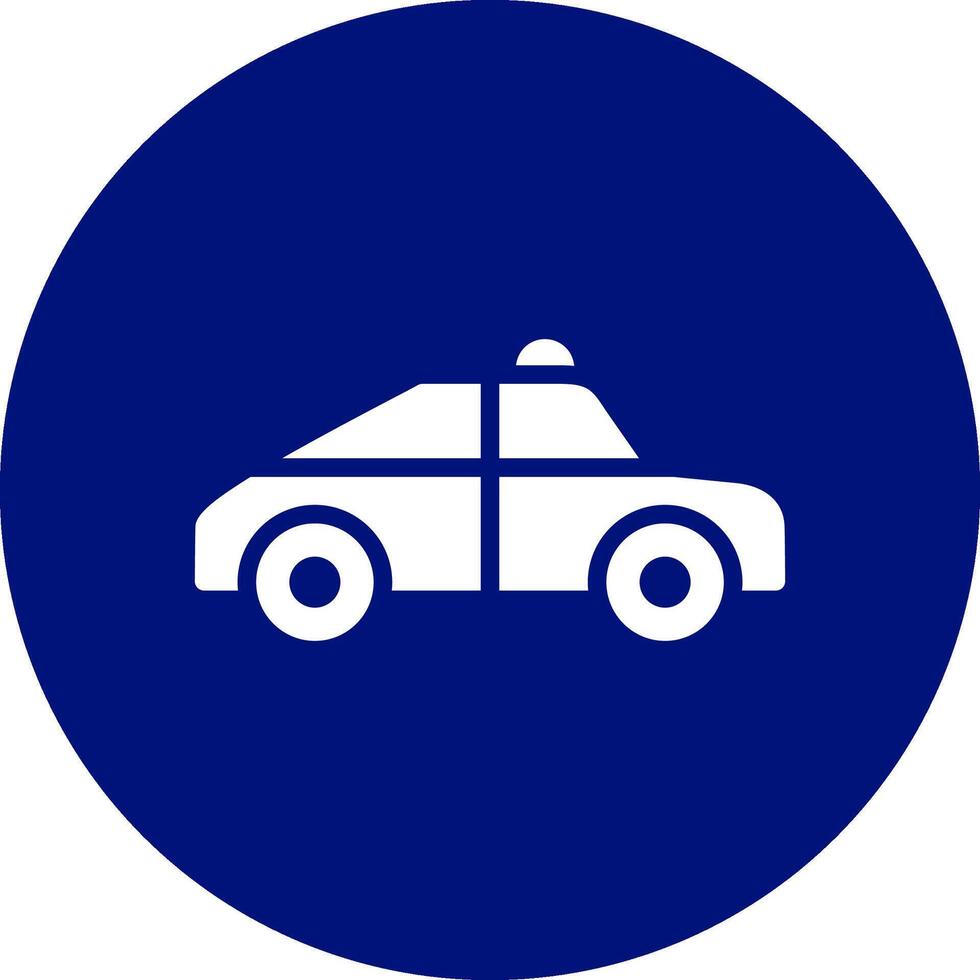 diseño de icono creativo de coche de policía vector