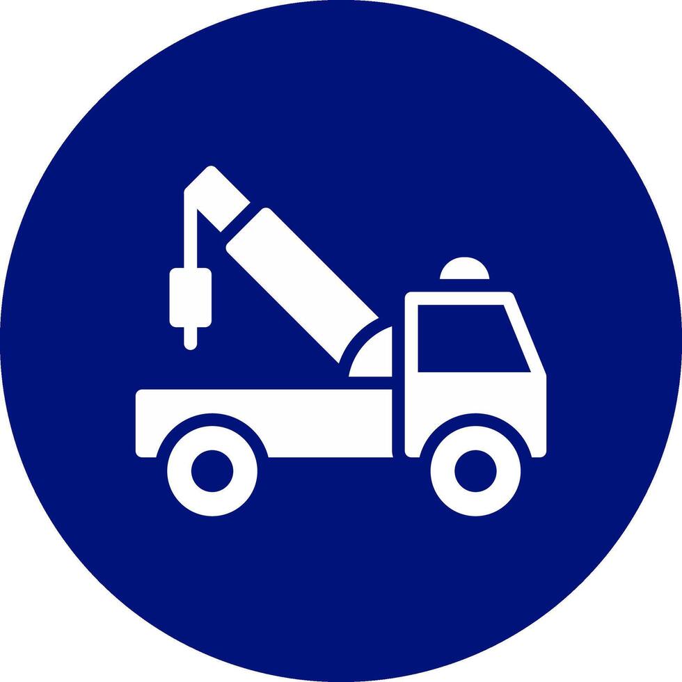 Tow Truck Creative Icon Design vector