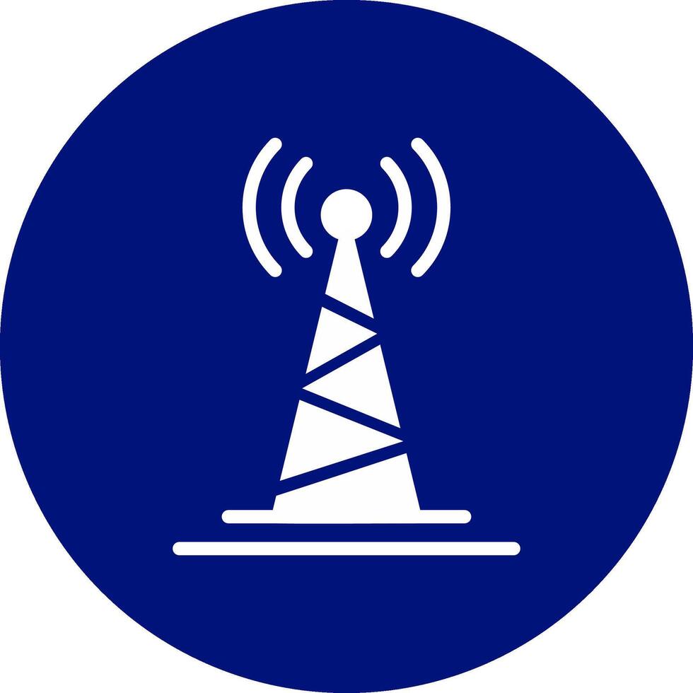 diseño de icono creativo de torre de radio vector