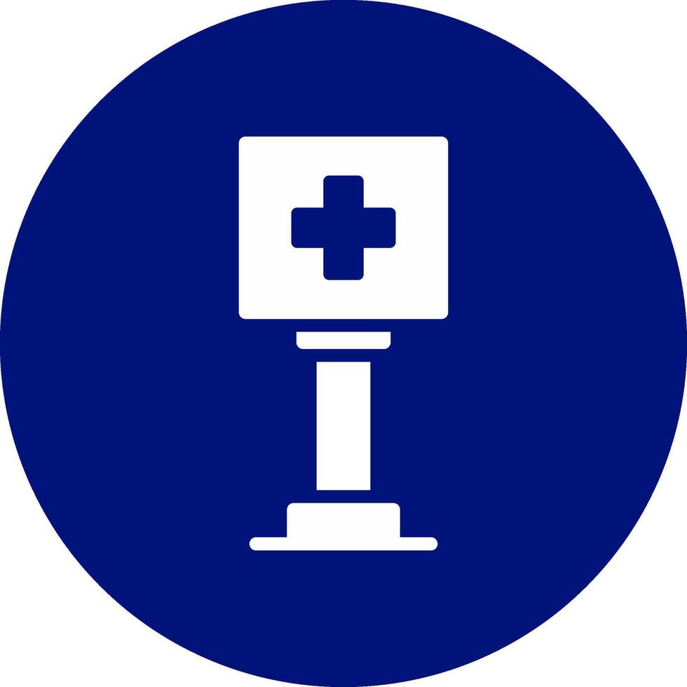 Healthcare Sign Board Creative Icon Design vector