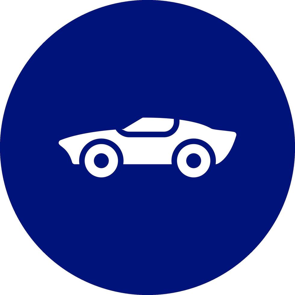 Sports Car Creative Icon Design vector