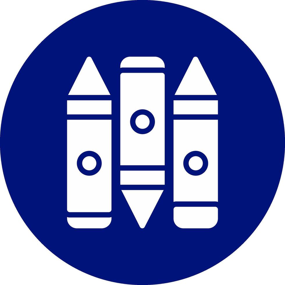 Crayon Creative Icon Design vector