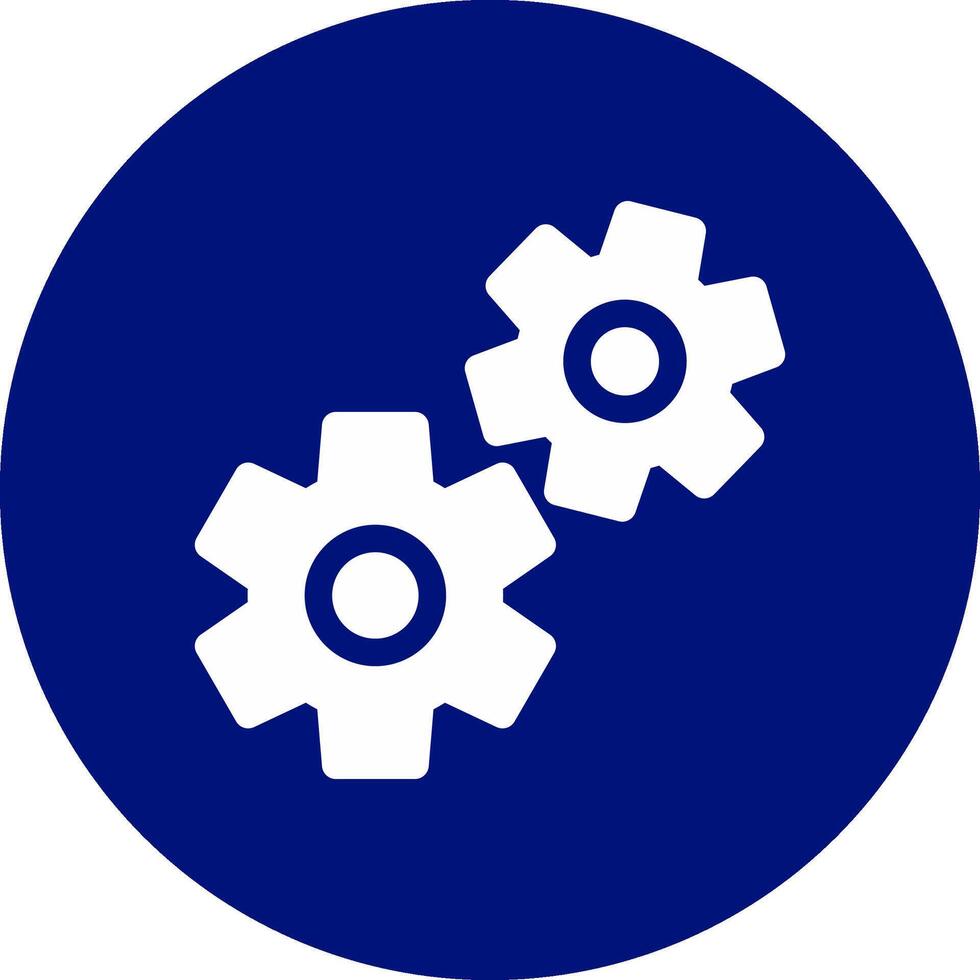 Cogwheels Creative Icon Design vector