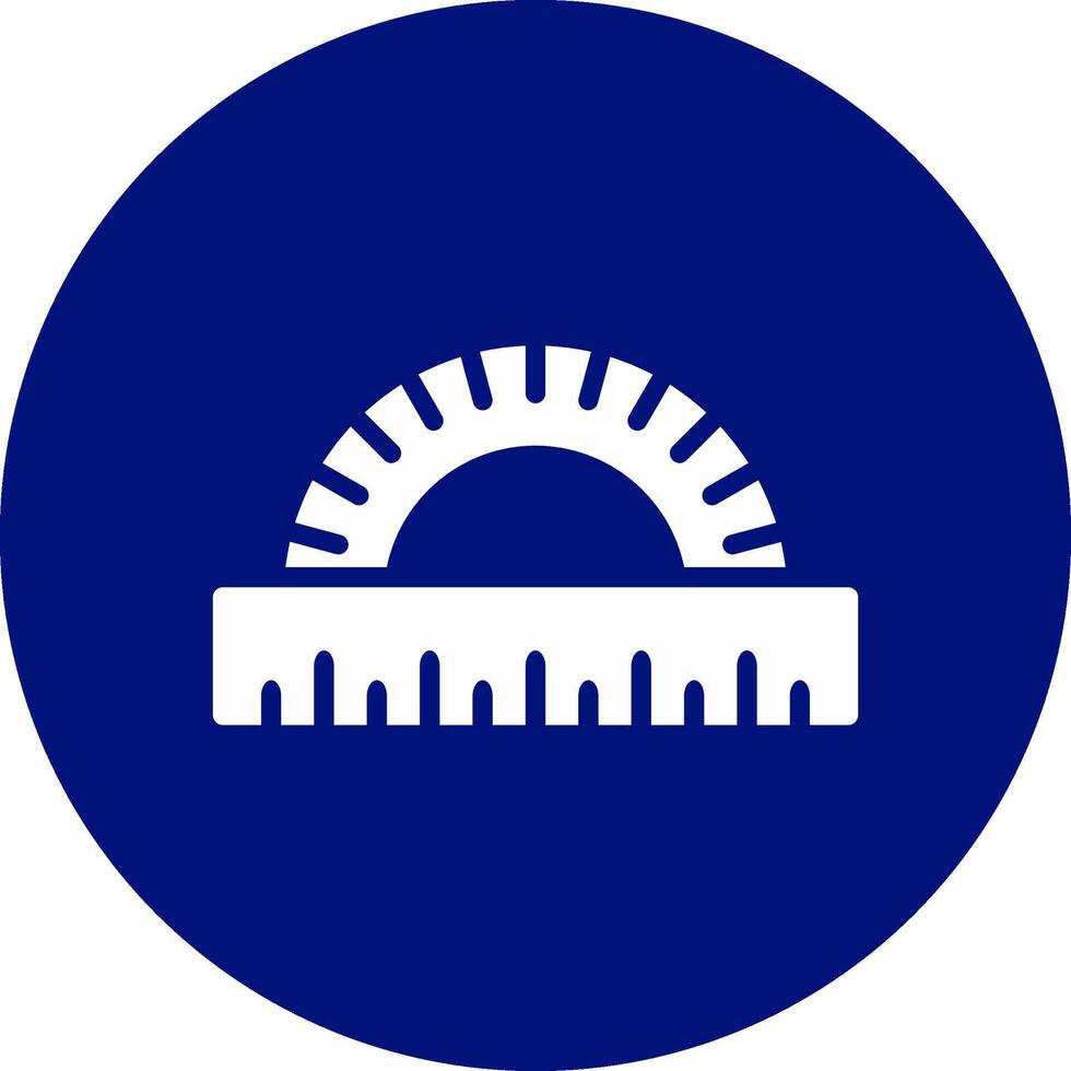 Protractor Creative Icon Design vector