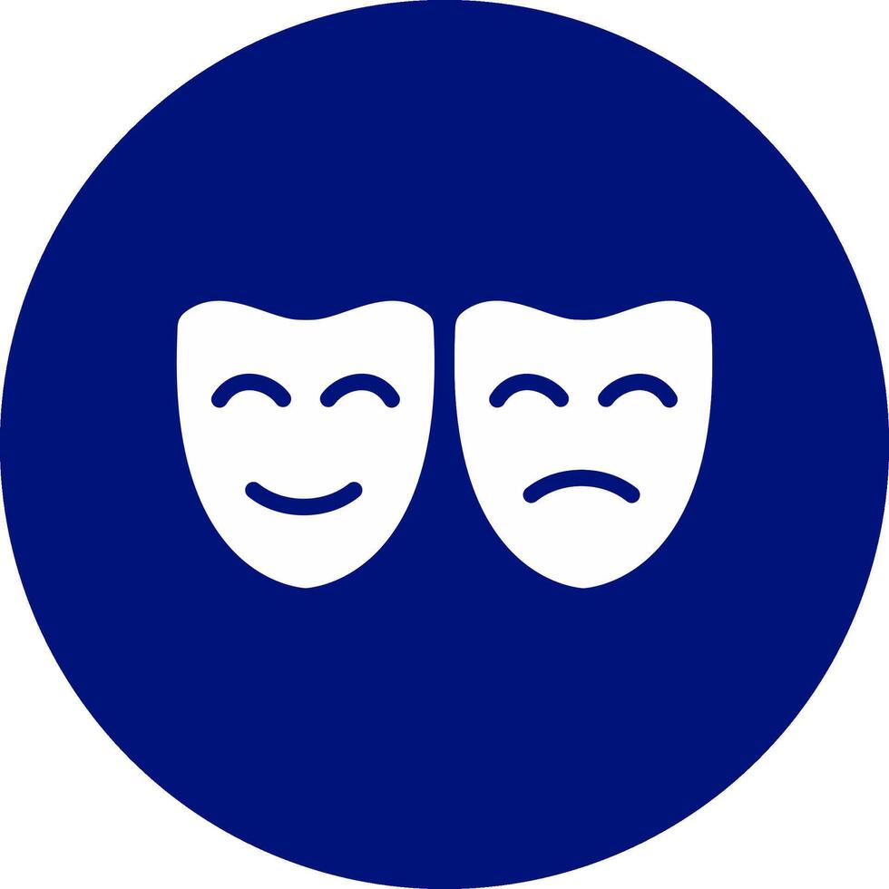 diseño de icono creativo de máscaras de teatro vector