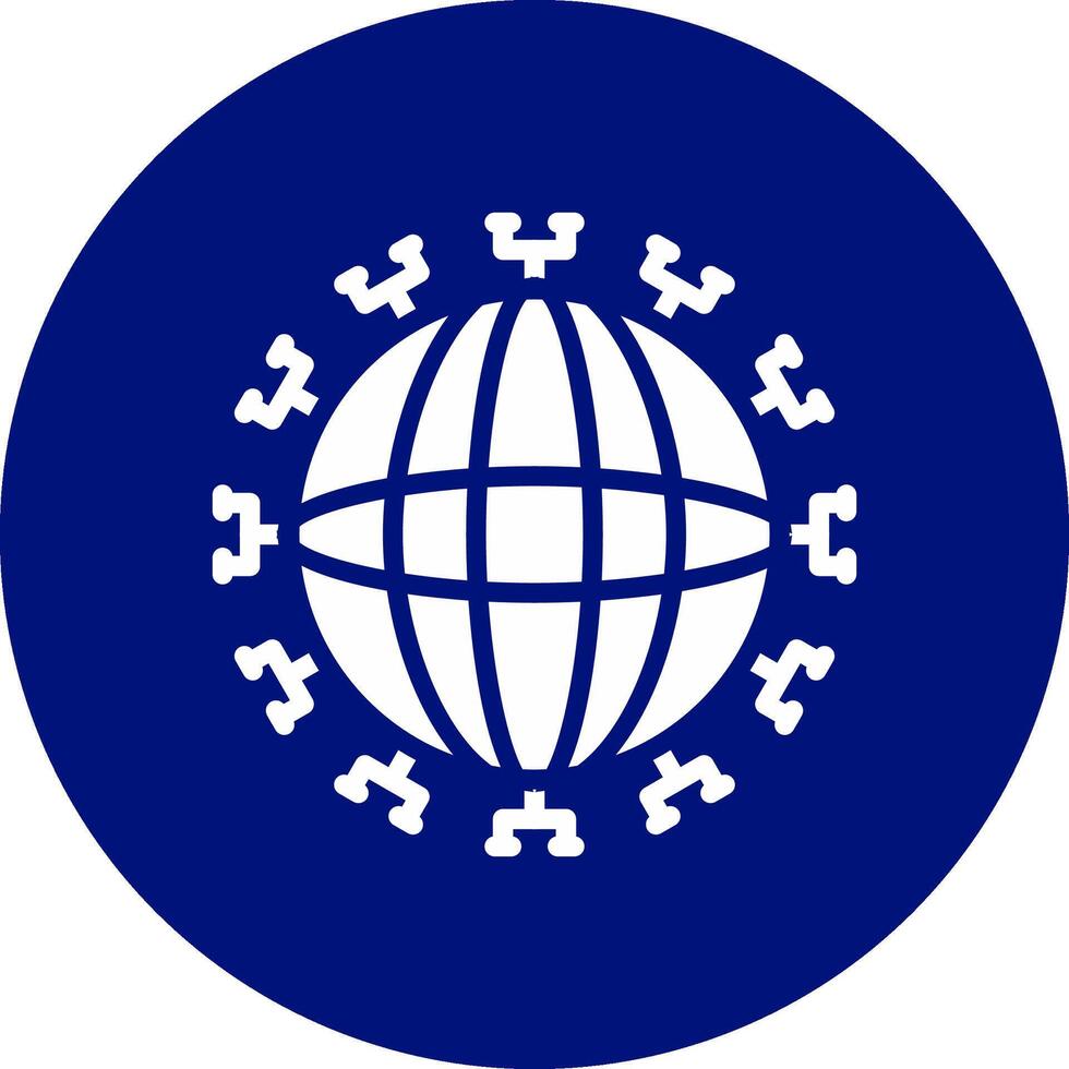 Global Network Creative Icon Design vector