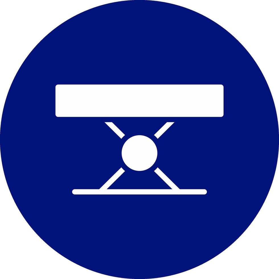 Folding Table Creative Icon Design vector