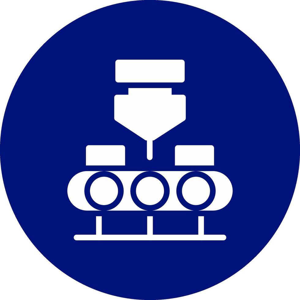 Conveyor Belt Creative Icon Design vector