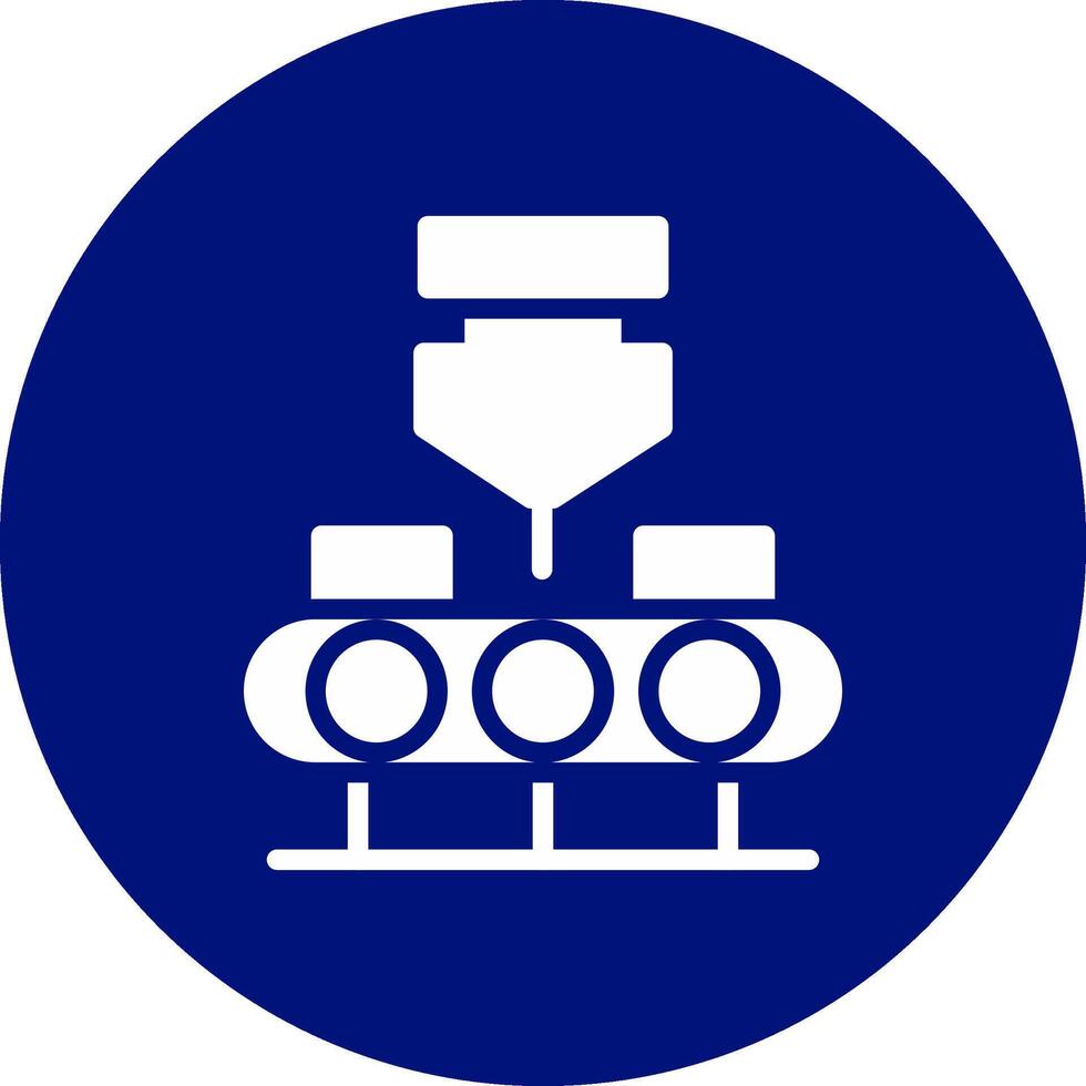 Conveyor Belt Creative Icon Design vector