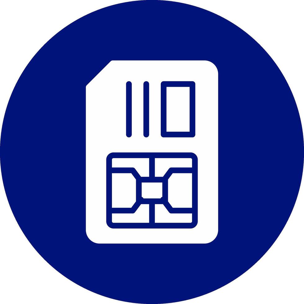 Simcard Creative Icon Design vector