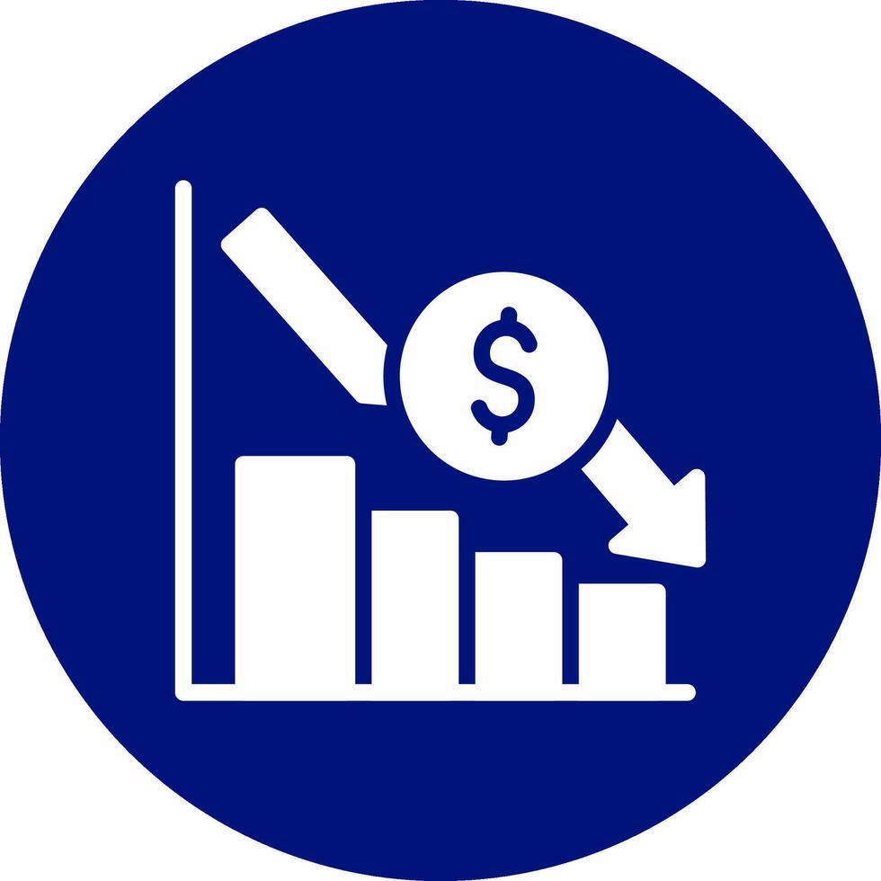 Bar Graph Creative Icon Design vector