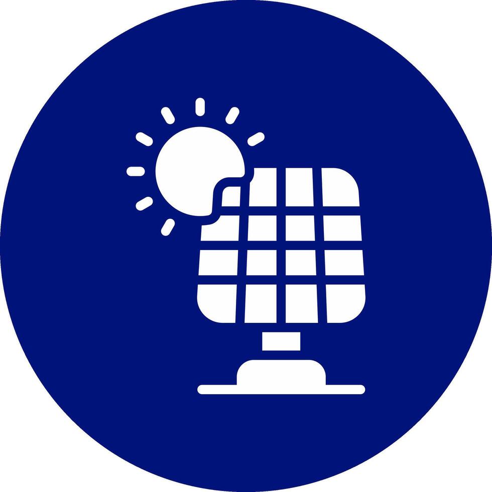 Solar Panel Creative Icon Design vector