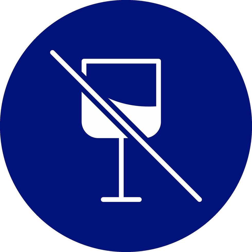 No Wine Creative Icon Design vector