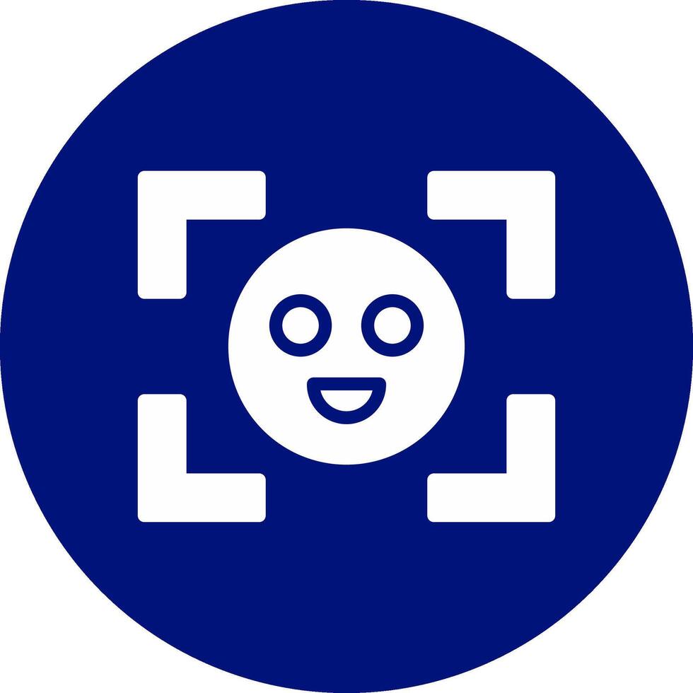 Face Detection Creative Icon Design vector