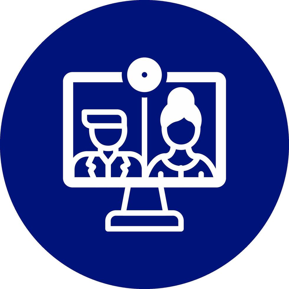 Online Interview Creative Icon Design vector