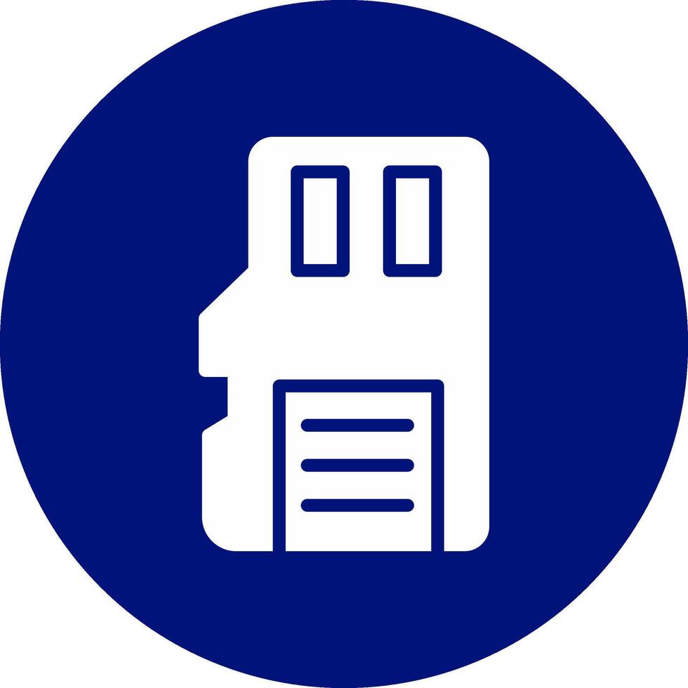 Sd Card Creative Icon Design vector