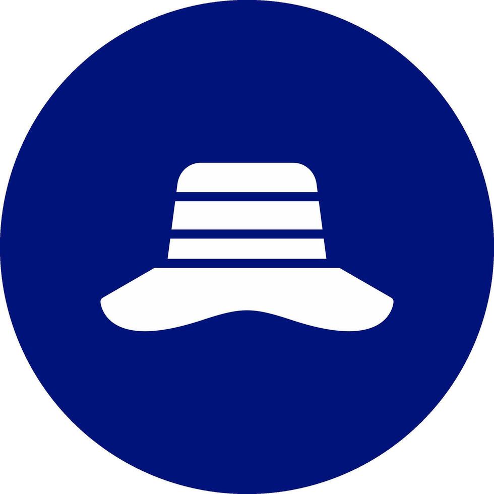 Sun Hat Creative Icon Design vector