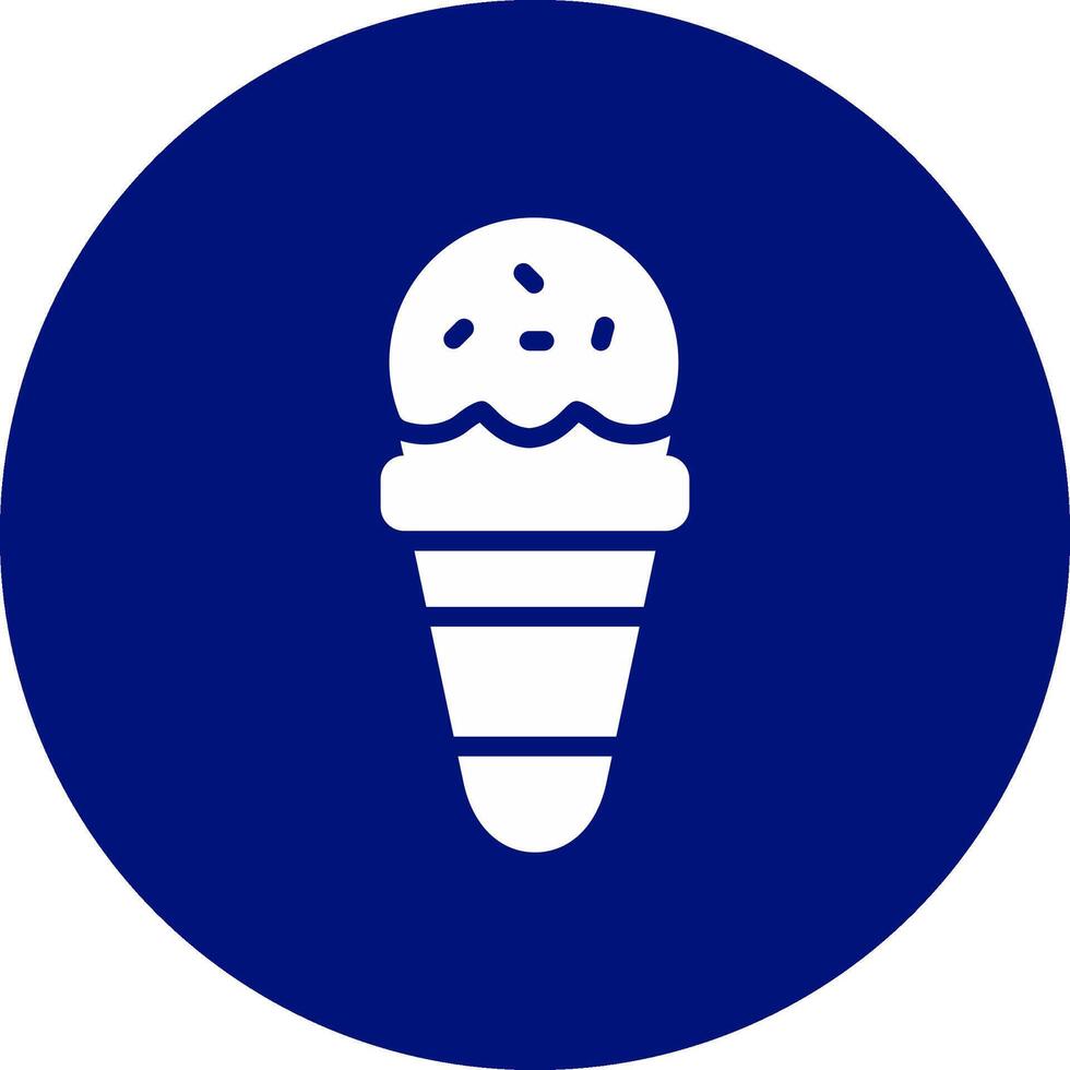 Ice Cream Cone Creative Icon Design vector