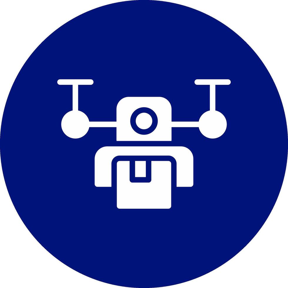 Drone Delivery Creative Icon Design vector