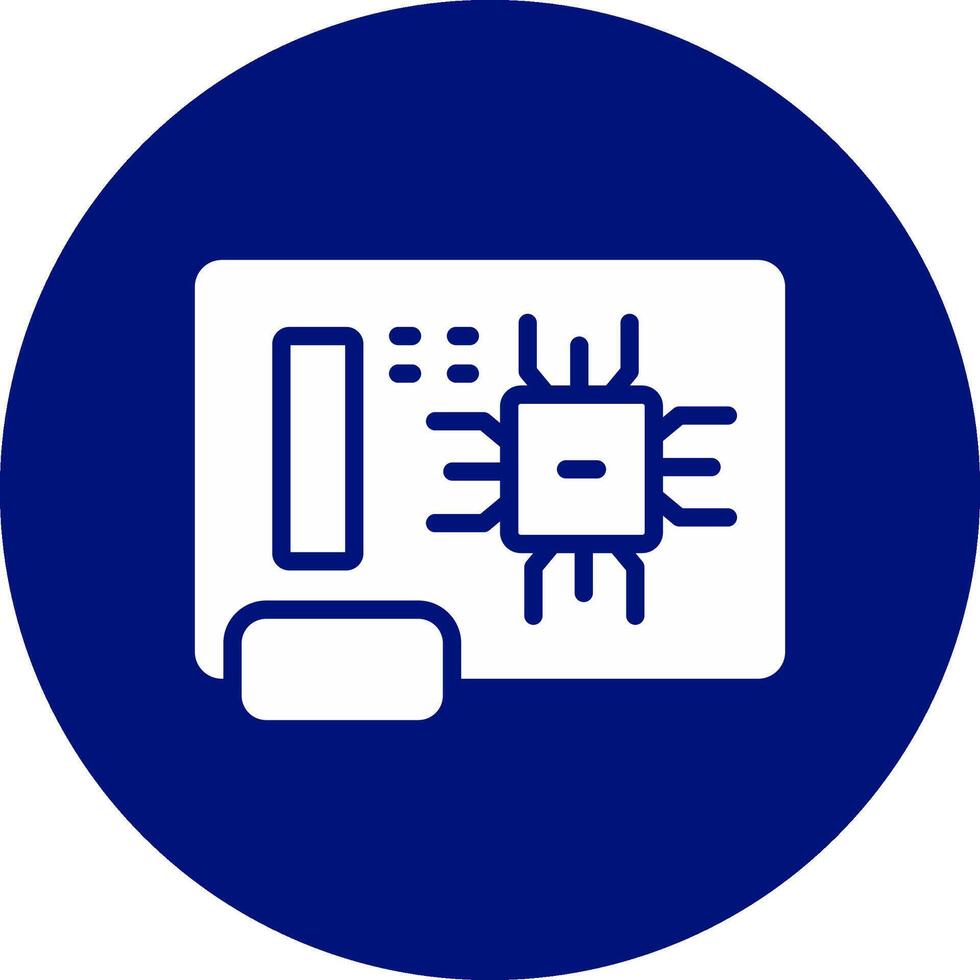 Circuit Board Creative Icon Design vector