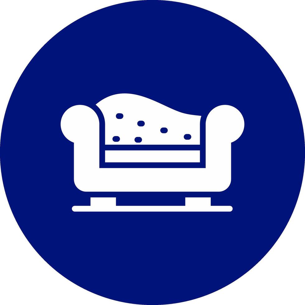 Chaise Longue Creative Icon Design vector