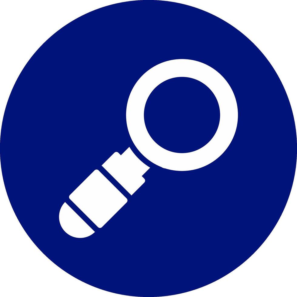 Magnifying Glass Creative Icon Design vector