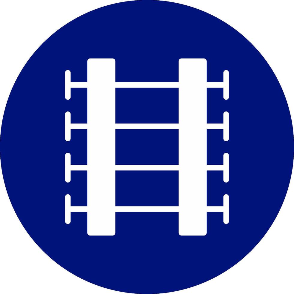 Train Tracks Creative Icon Design vector