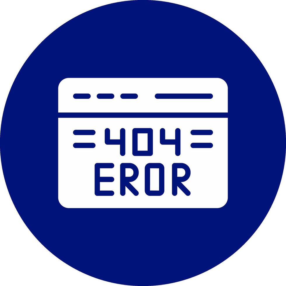 404 Error Creative Icon Design vector