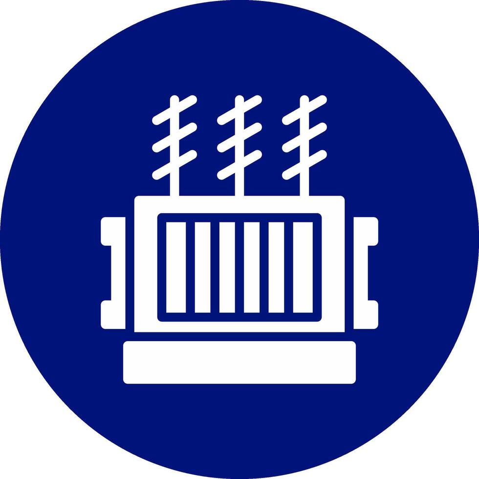 Power Transformer Creative Icon Design vector