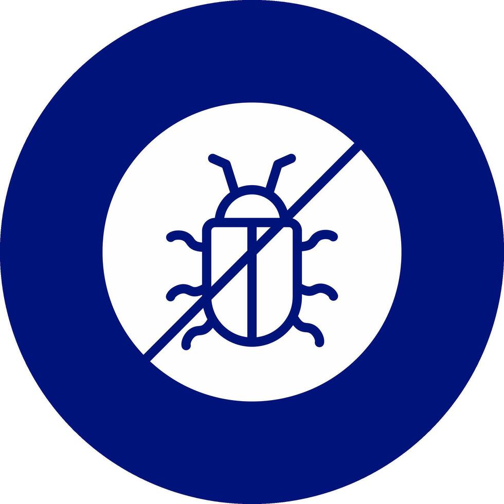No Bug Creative Icon Design vector