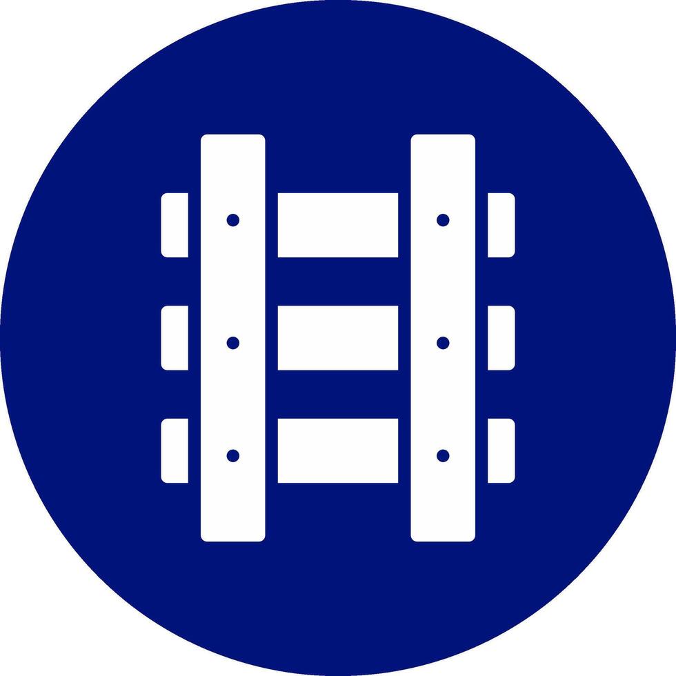 Train Tracks Creative Icon Design vector