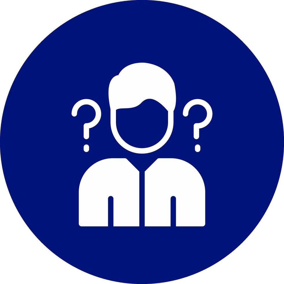 Uncertainty Creative Icon Design vector