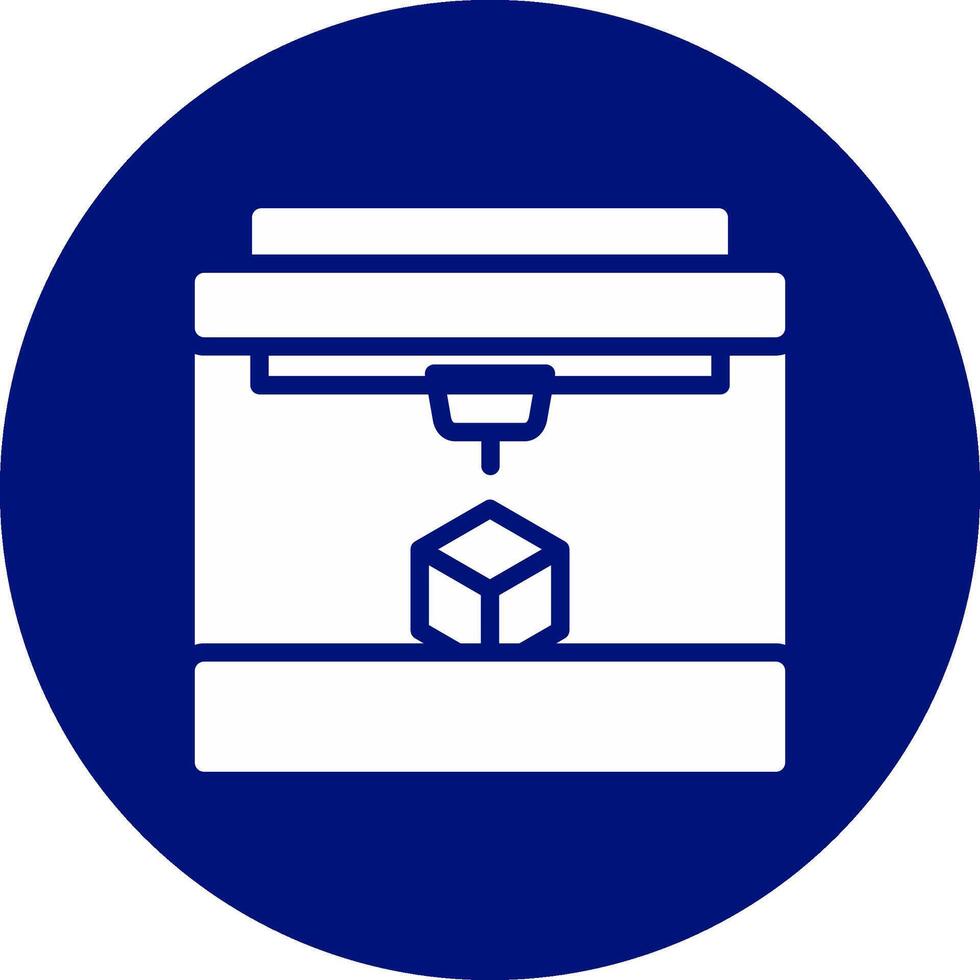 3D Printing Creative Icon Design vector