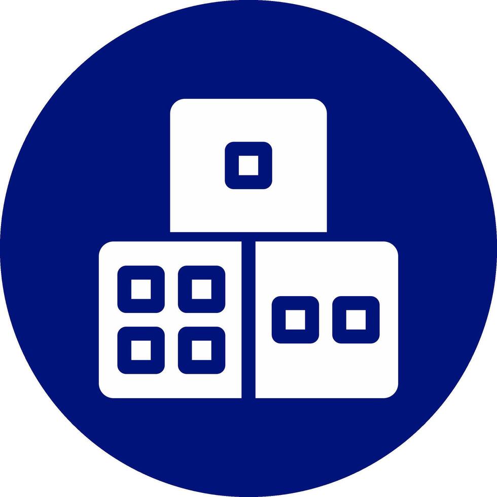 Dice Creative Icon Design vector
