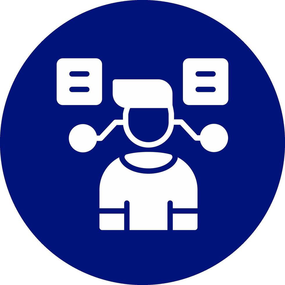 User Predictions Creative Icon Design vector