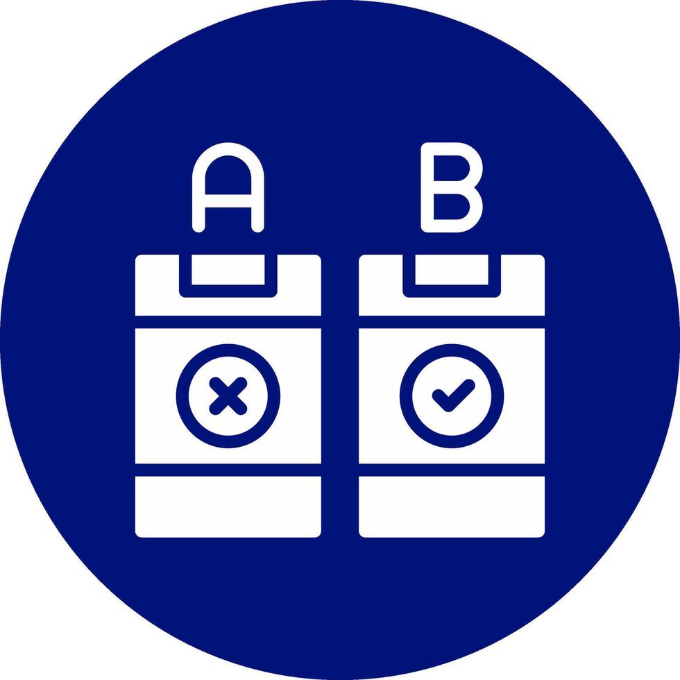 AB Testing Creative Icon Design vector