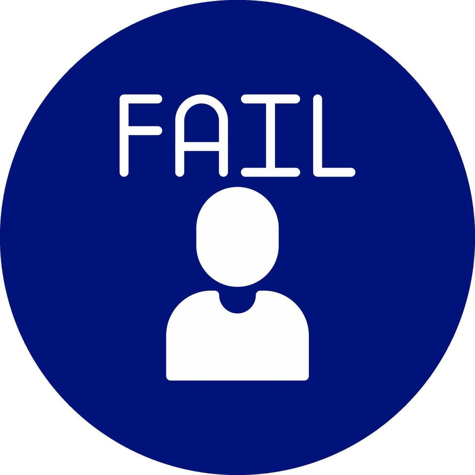 Fail Creative Icon Design vector