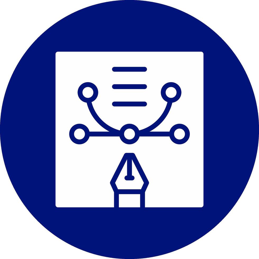glyph Circle Design vector
