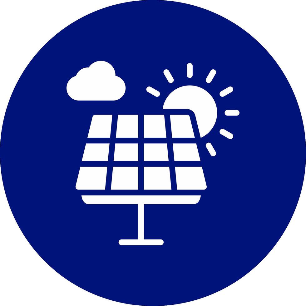 Solar Panel Creative Icon Design vector