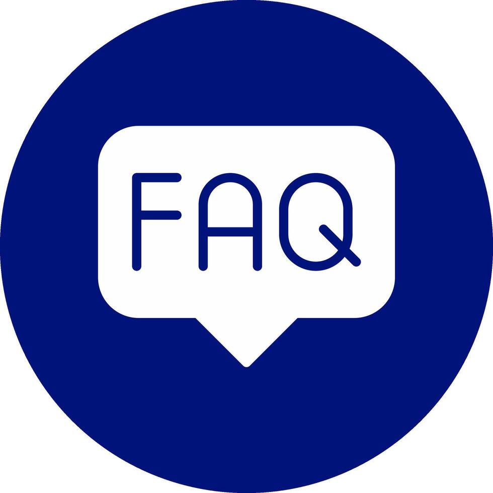 FAQ Creative Icon Design vector