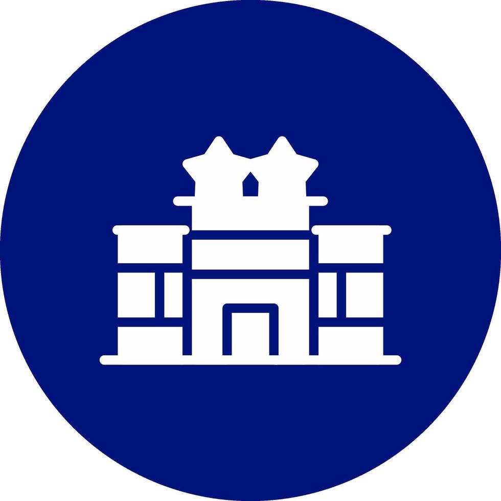 Hotel Building Creative Icon Design vector