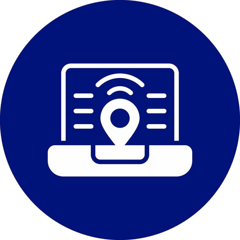Digital Nomad Hub Creative Icon Design vector